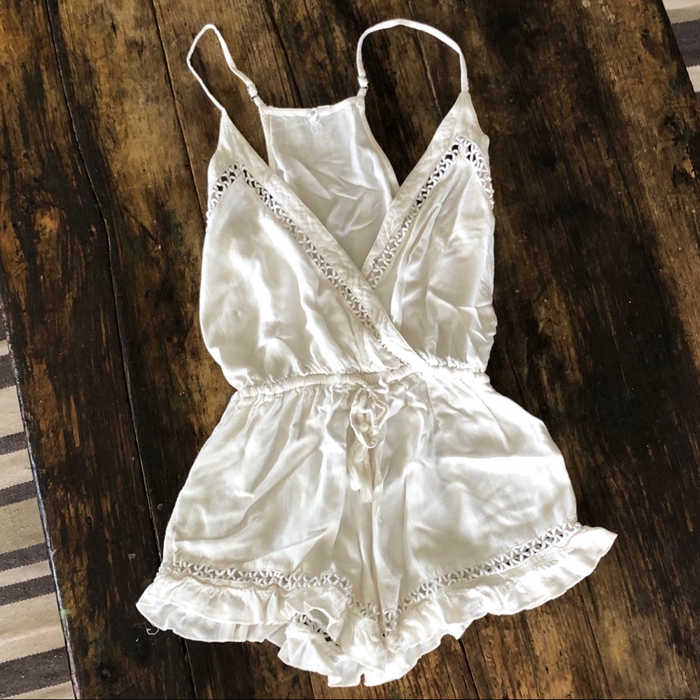 White Ripcurl Romper, size medium